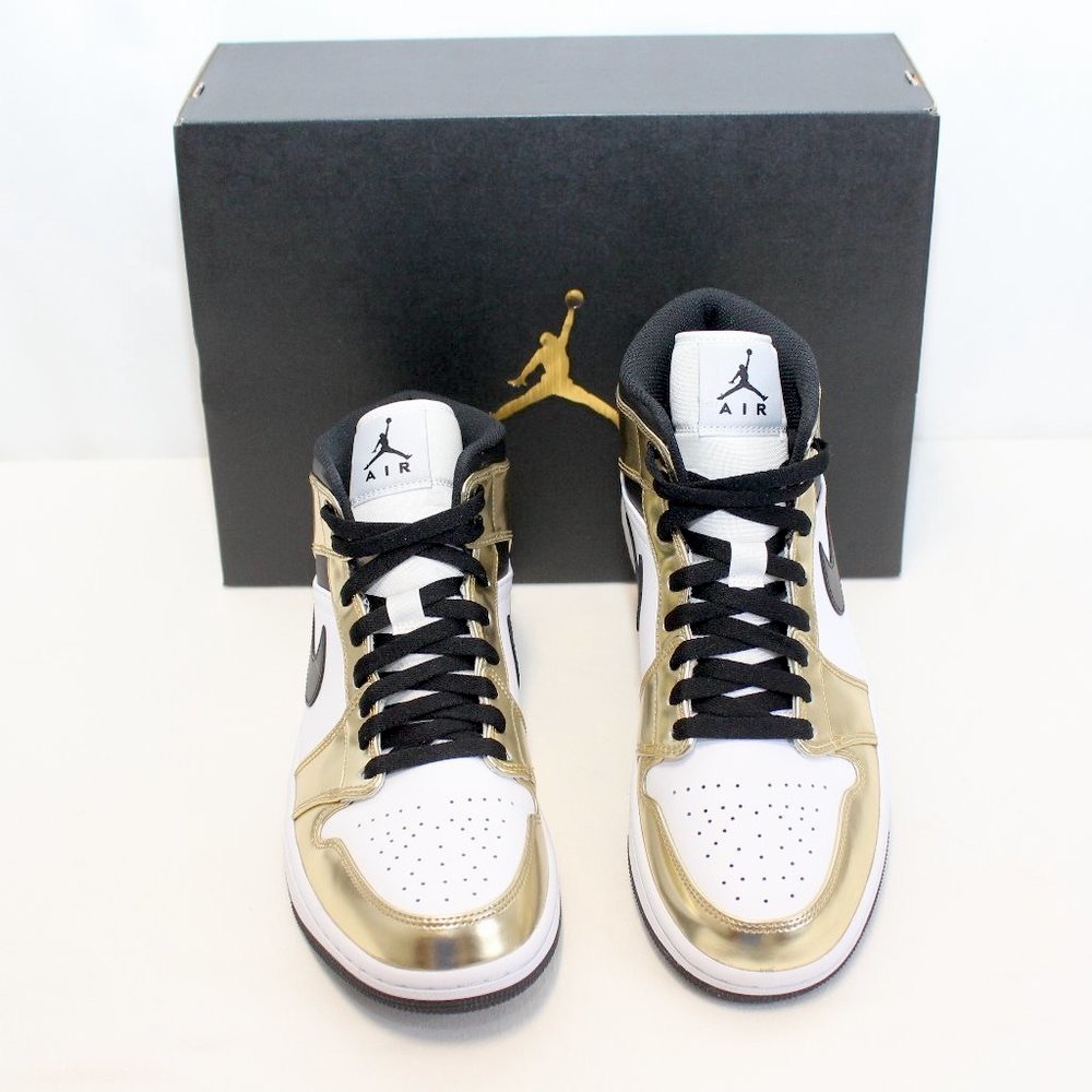 Nike Air Jordan 1 Mid SE Metallic Gold/Black/White